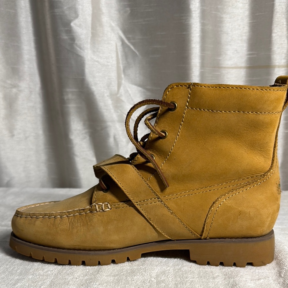 Polo by Ralph Lauren Tan Leather Boots Men's Size 9 - Picture 11 of 14